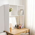 Yak About It Double Cube Desk Bookshelf Dorm Hutch White By Dormco