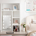 Yak About It Extra Tall Thick Desk Bookshelf Hutch White By Dormco