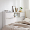 Yak About It Sliding Door Bedside Shelf White By Dormco
