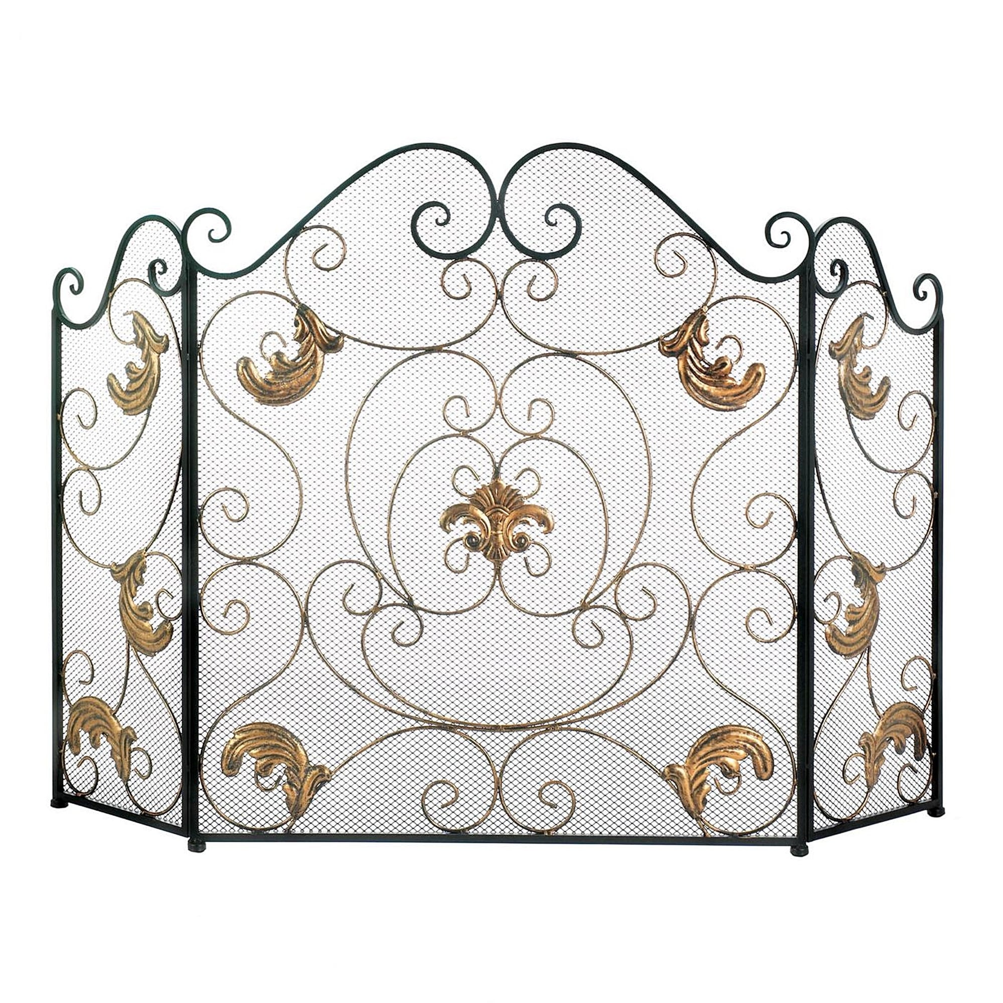 Yakima Elegant Fleur De Liz Fireplace Screen