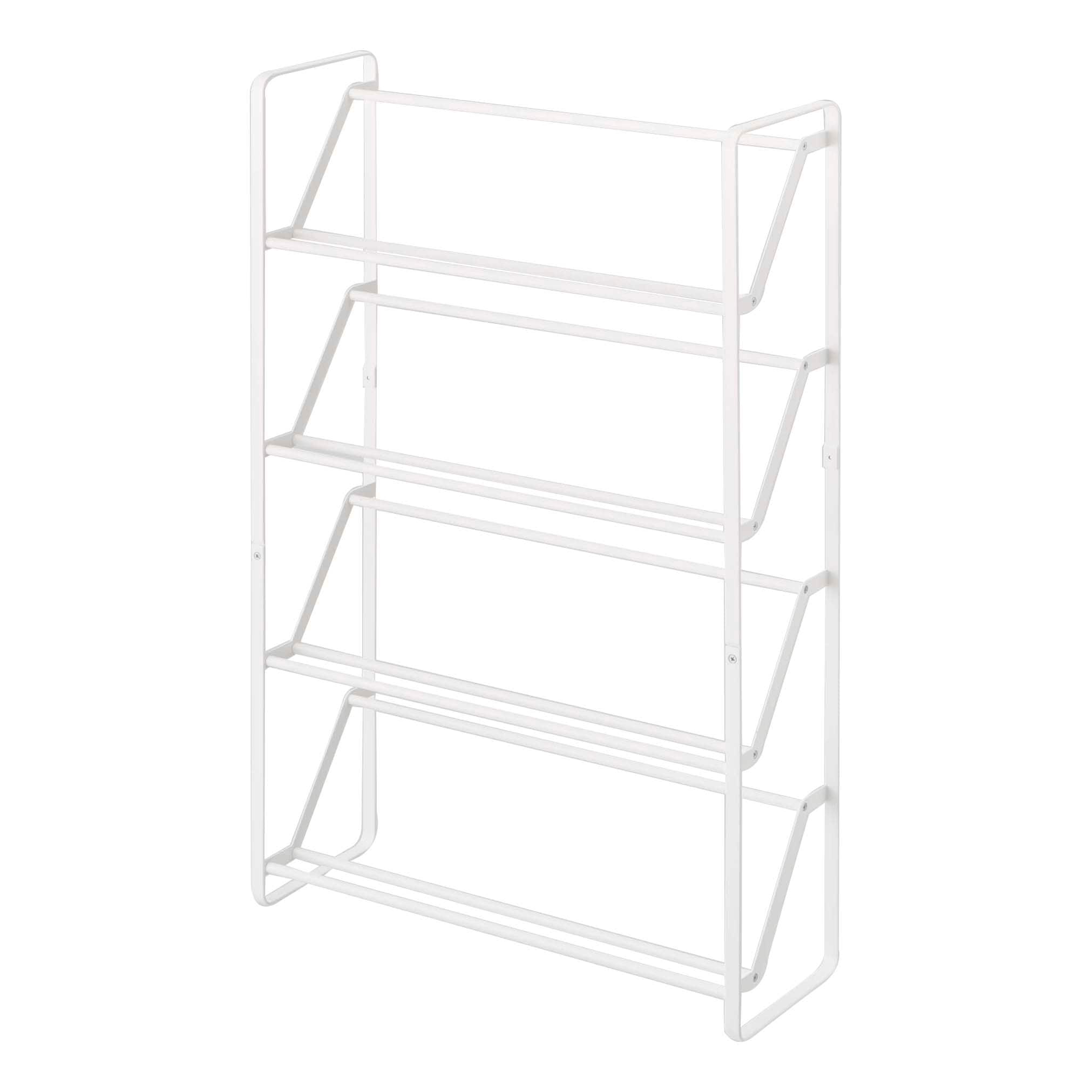 Yamazaki Solid Colored Metal Frame Slim Shoe Rack