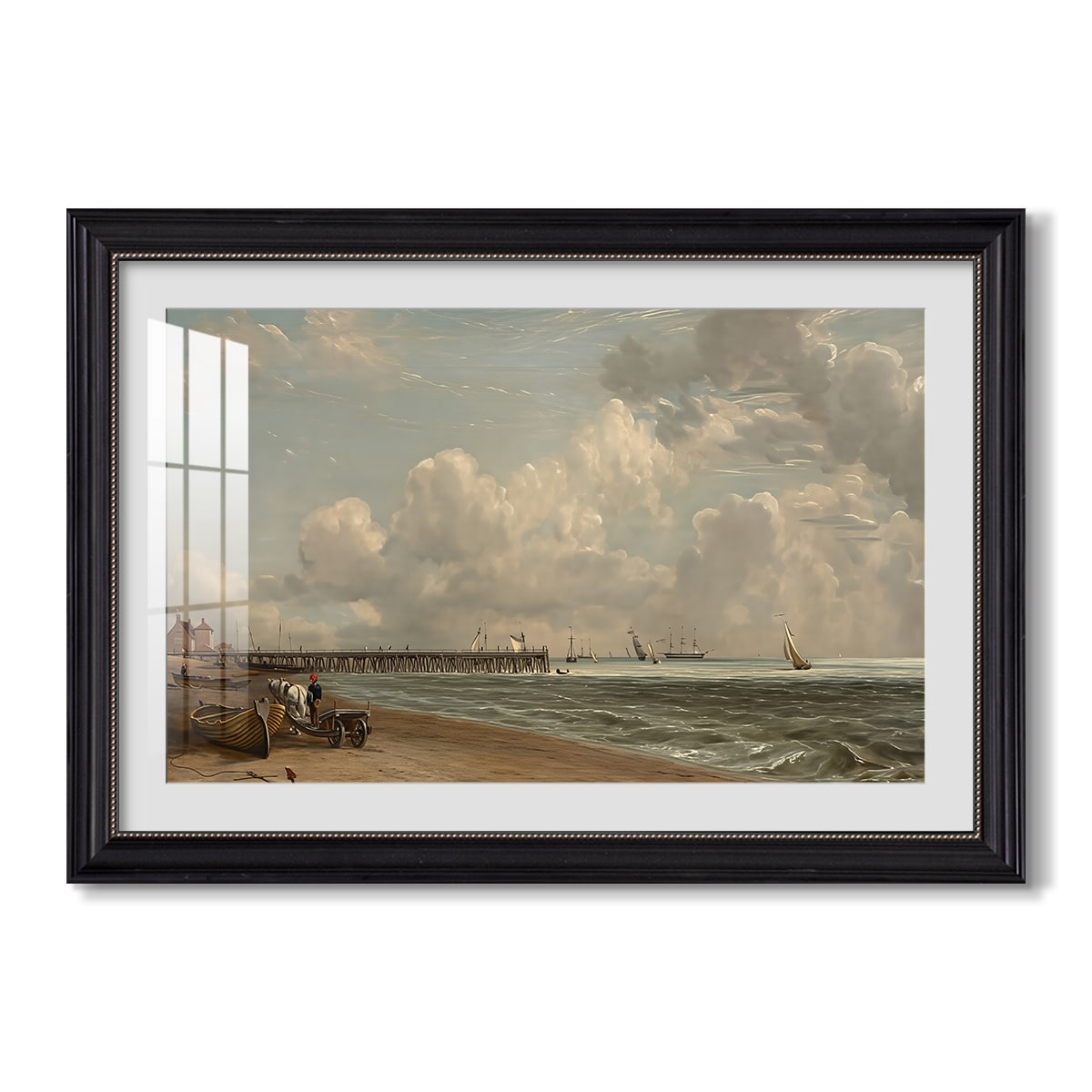 Yarmouth Jetty 1822 John Constable Custom Framed Print