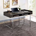 Furniture Of America Yary Transitional Brown Metal Writing Desk