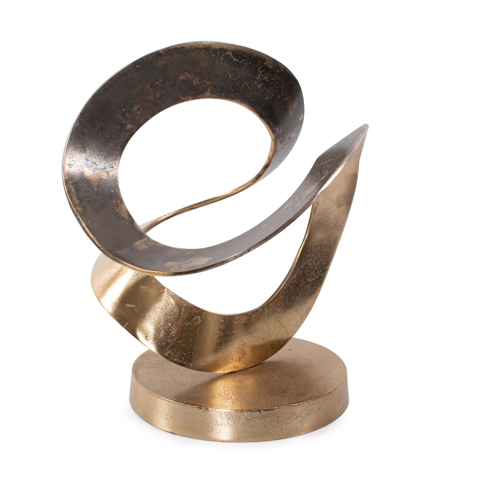 Yavner Sculpture In Cast Aluminum 14.5H X 5W X 3.5D
