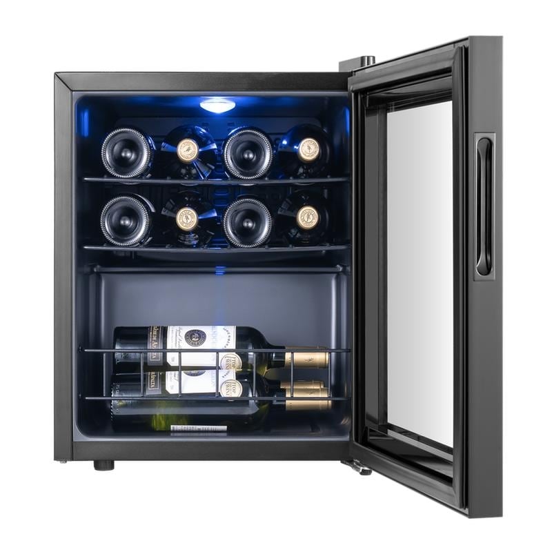 Yeego Single Zone 12 Bottles Wine Cooler Refrigerator Freestanding Under Counter Wine Fridge