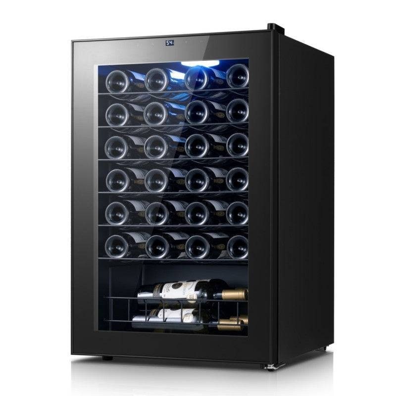 Yeego Single Zone 46 Bottles Wine Cooler Refrigerator Freestanding Under Counter Wine Fridge
