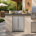 Yeego Outdoor Indoor 23.4 60 Can Beverage Cooler Built In Freestanding Fridge