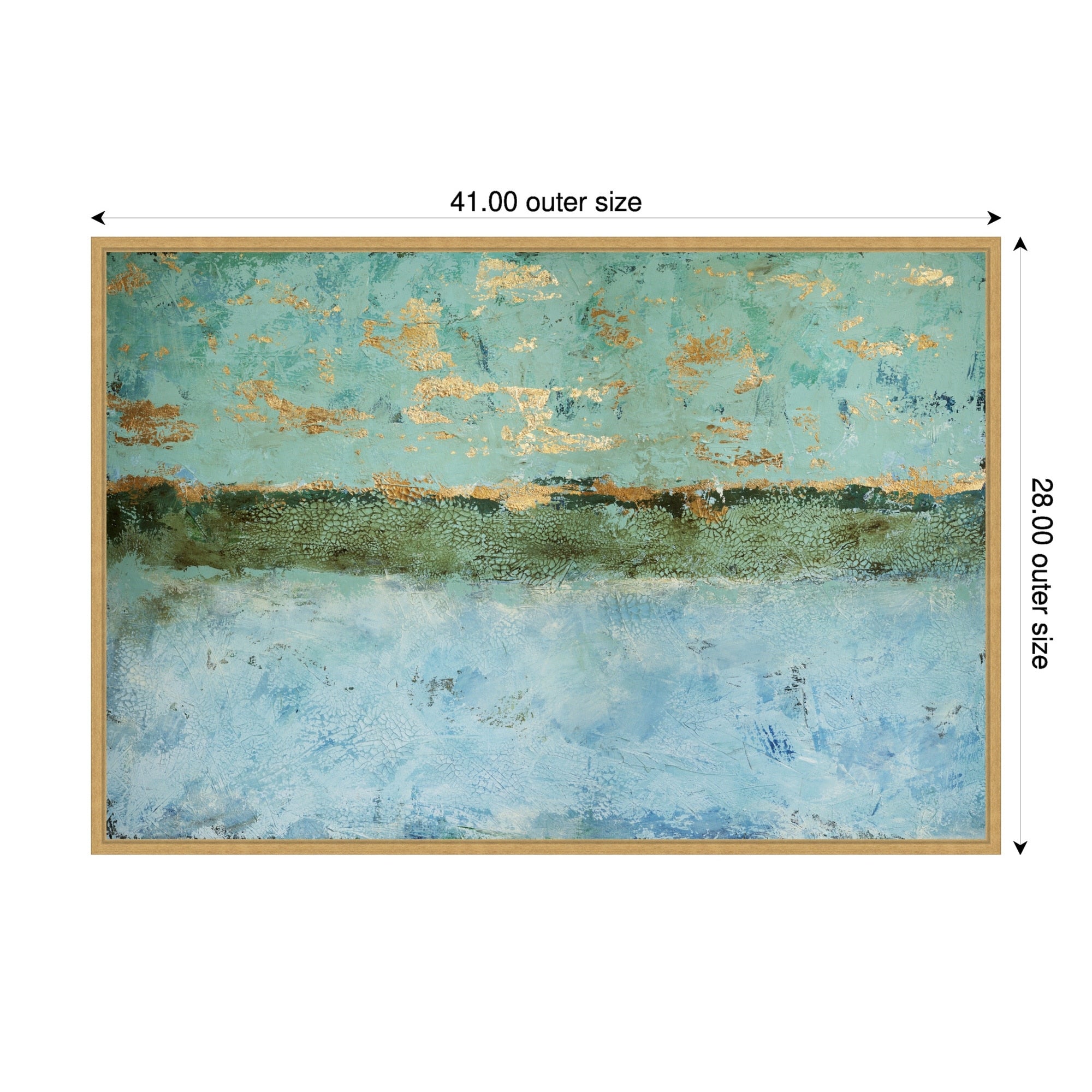 Yellow Horizon By Renate Holzner Framed Canvas Wall Art Print