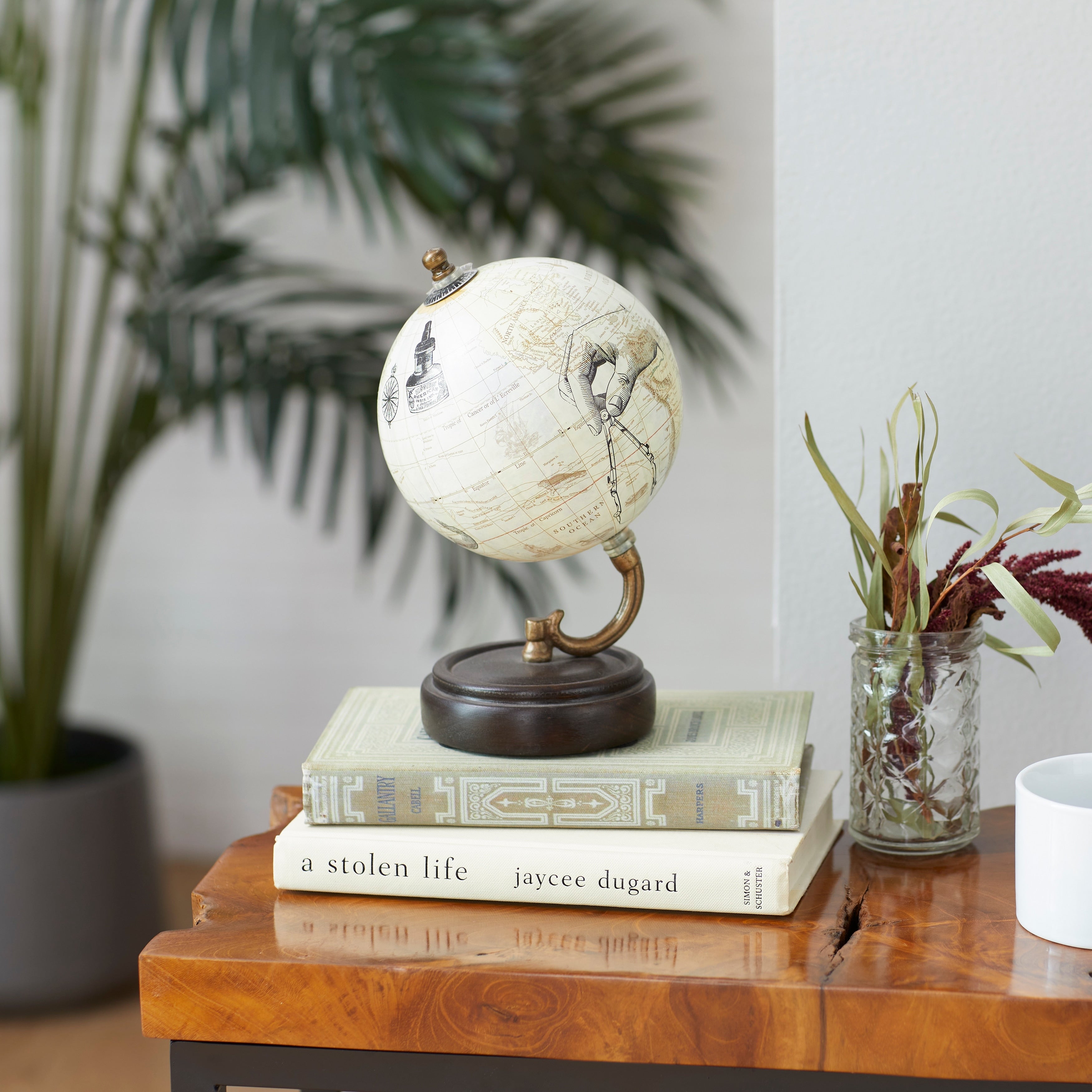 Simply Classy Wood Metal Pvc Globe