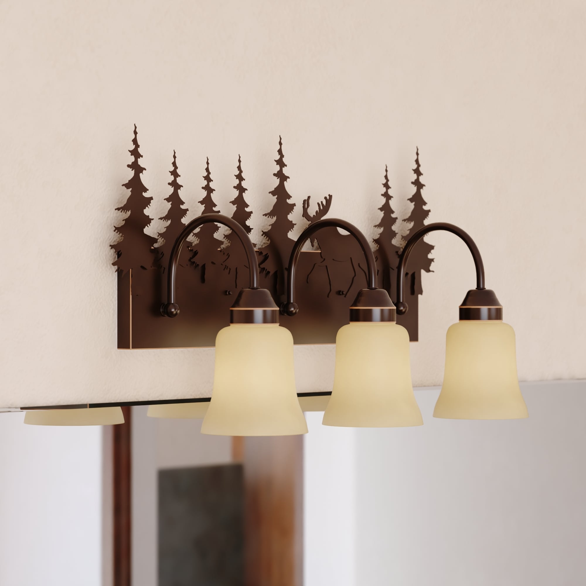Vaxcel Yellowstone 3L Vanity Burnished Bronze