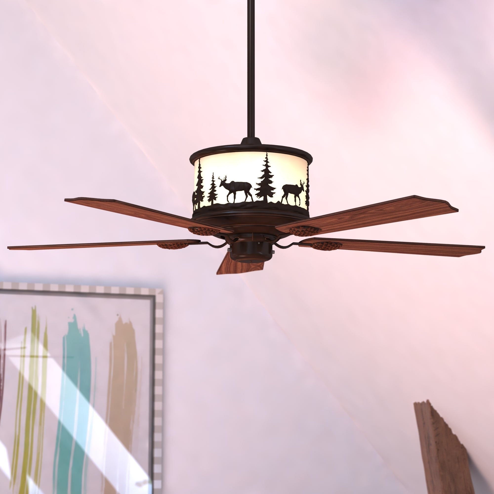 Vaxcel Yellowstone 56 Ceiling Fan Burnished Bronze