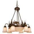 Vaxcel Yellowstone 9L Chandelier Burnished Bronze
