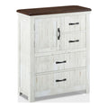 Furniture Of America Ynez Transitional Distressed Walnut Chest
