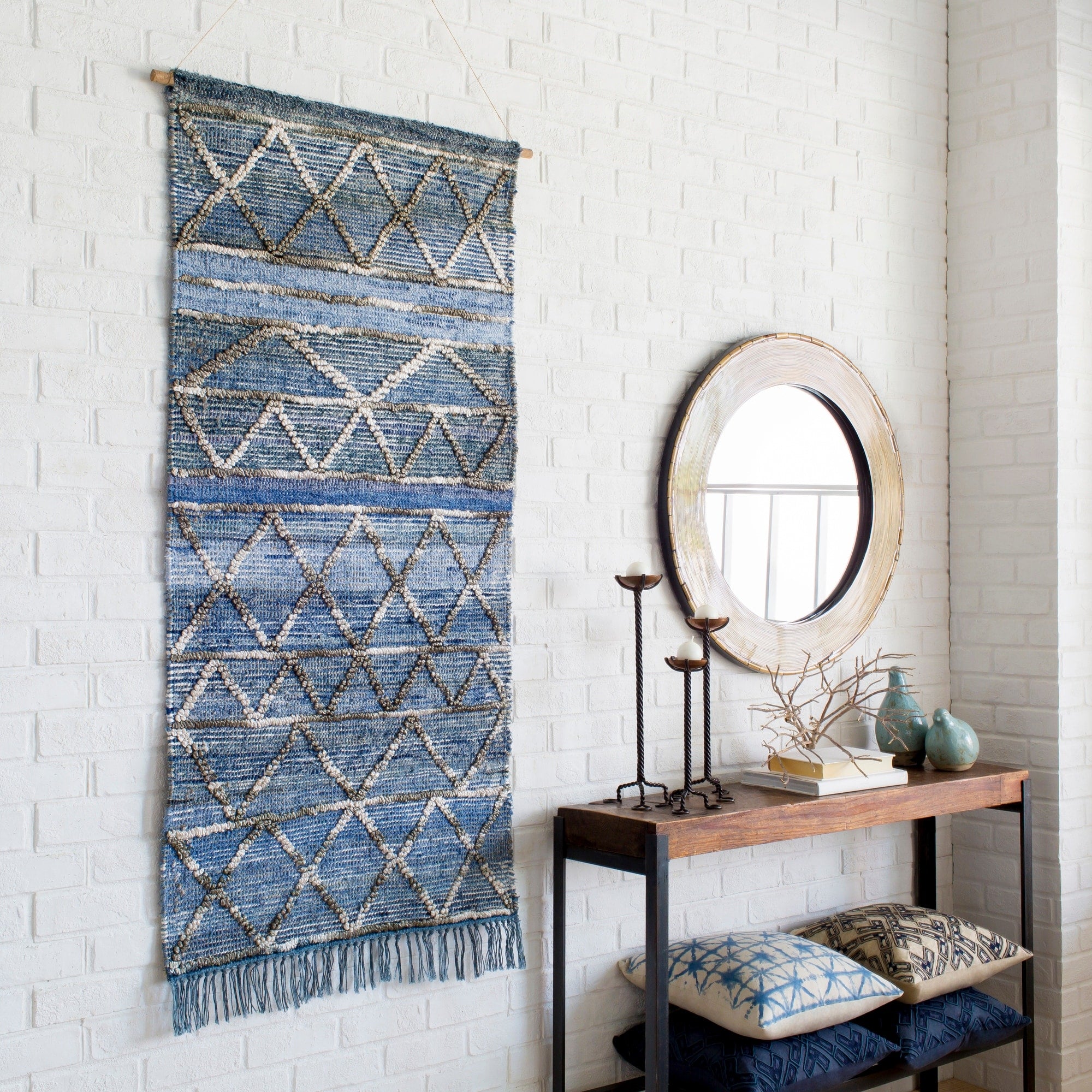 Yngve Blue 30 X 60 Traditional Decorative Tapestry