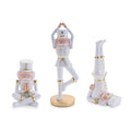 Yoga Nutcracker Soldier Figurines Set Of 3
