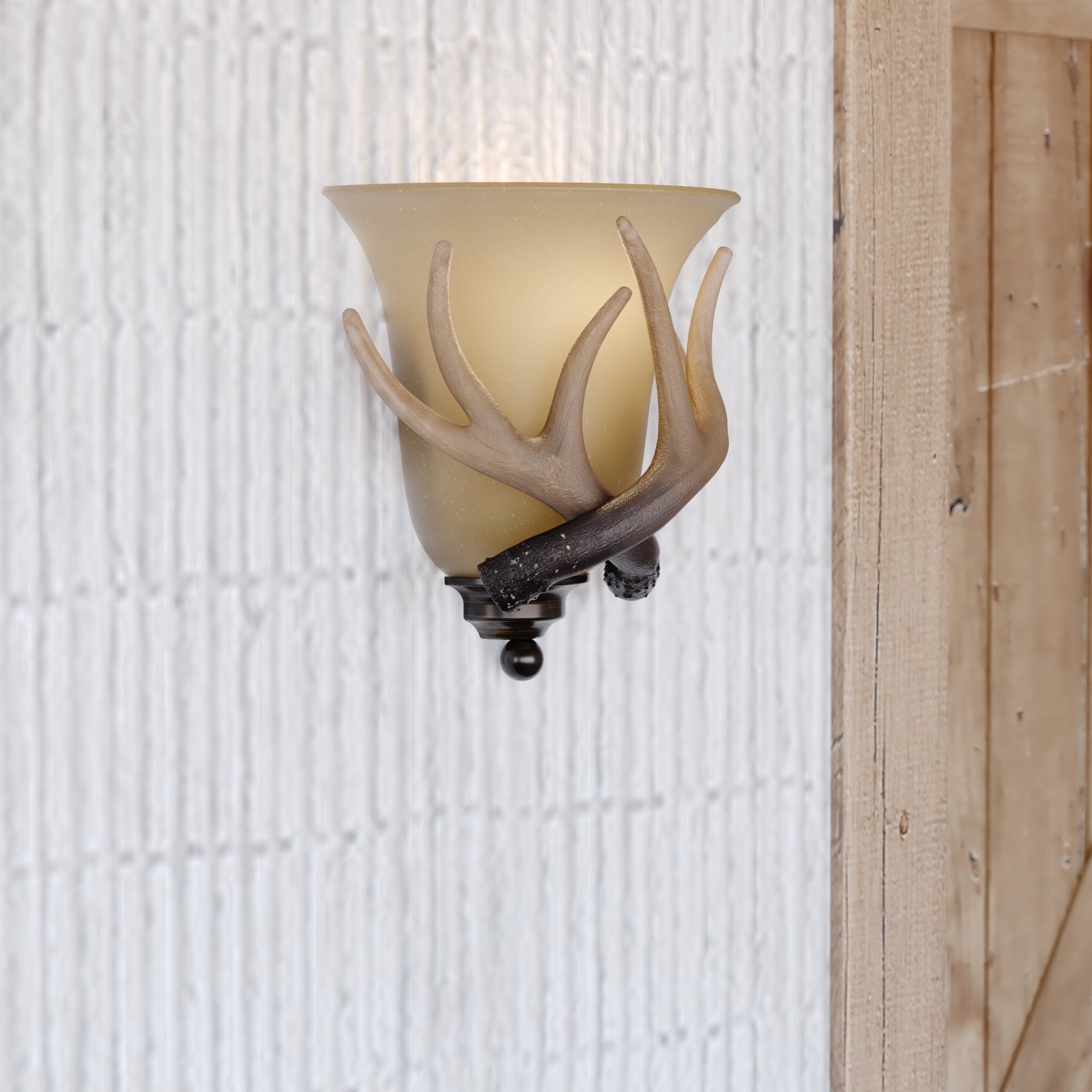 Vaxcel Yoho 1L Wall Sconce Black Walnut