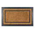 York Rectangle Coir Border Door Mat 30 X 18 30 X 18