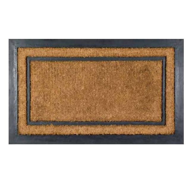 York Rectangle Coir Border Door Mat 30 X 18 30 X 18
