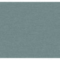 York Wallcoverings Terrene Teal Faux Linen Wallpaper 324 X 27