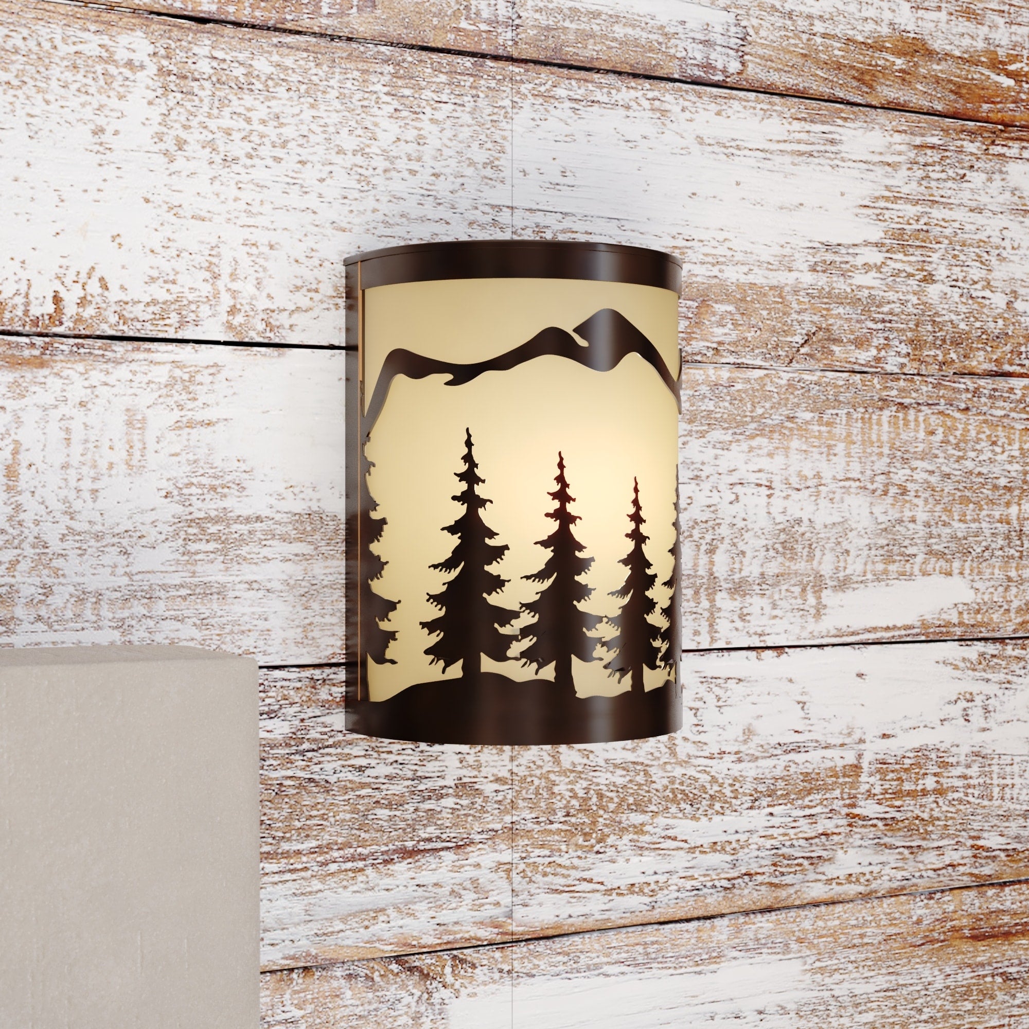 Vaxcel Yosemite 8 Wall Sconce Burnished Bronze