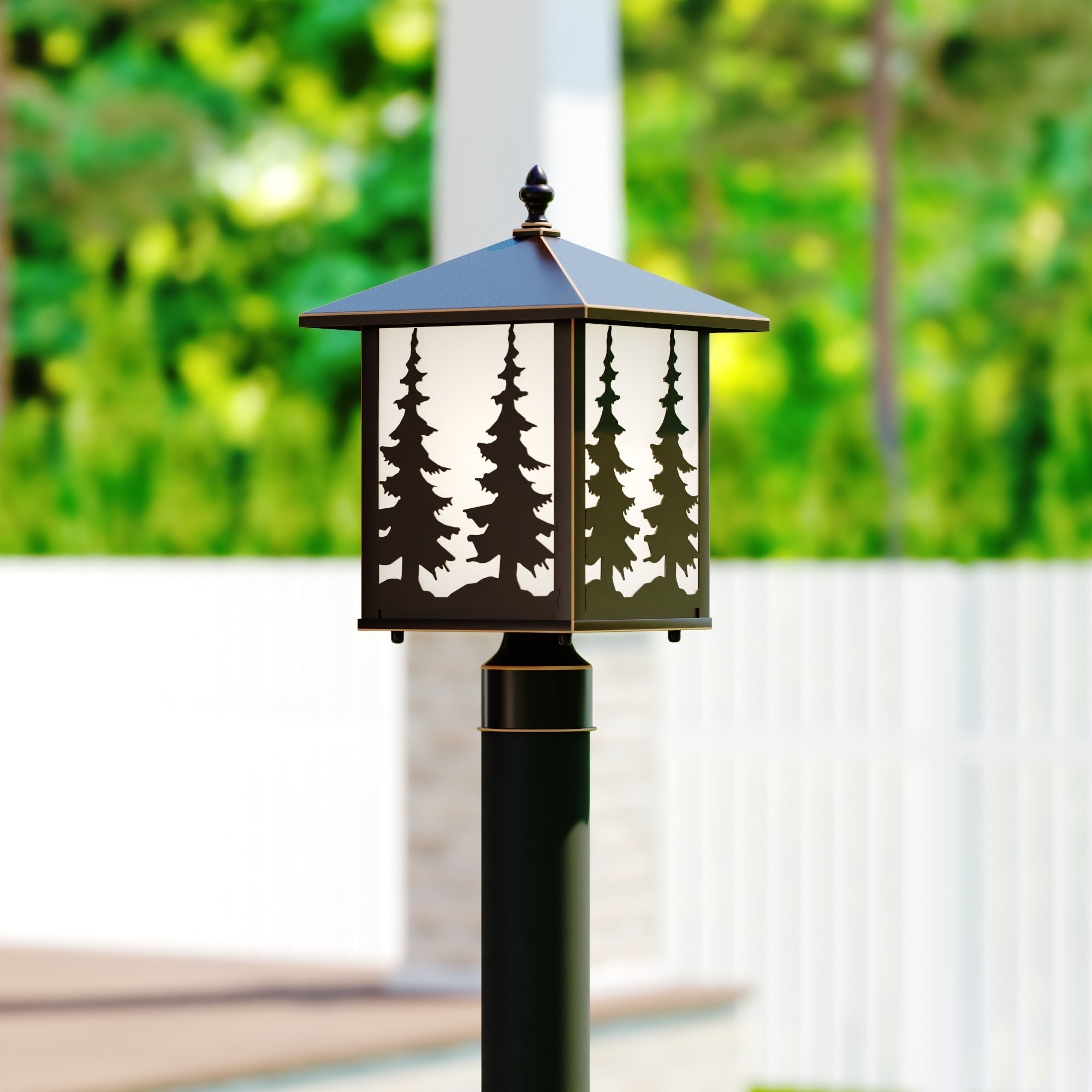 Vaxcel Yosemite 8 Outdoor Post Light Burnished Bronze