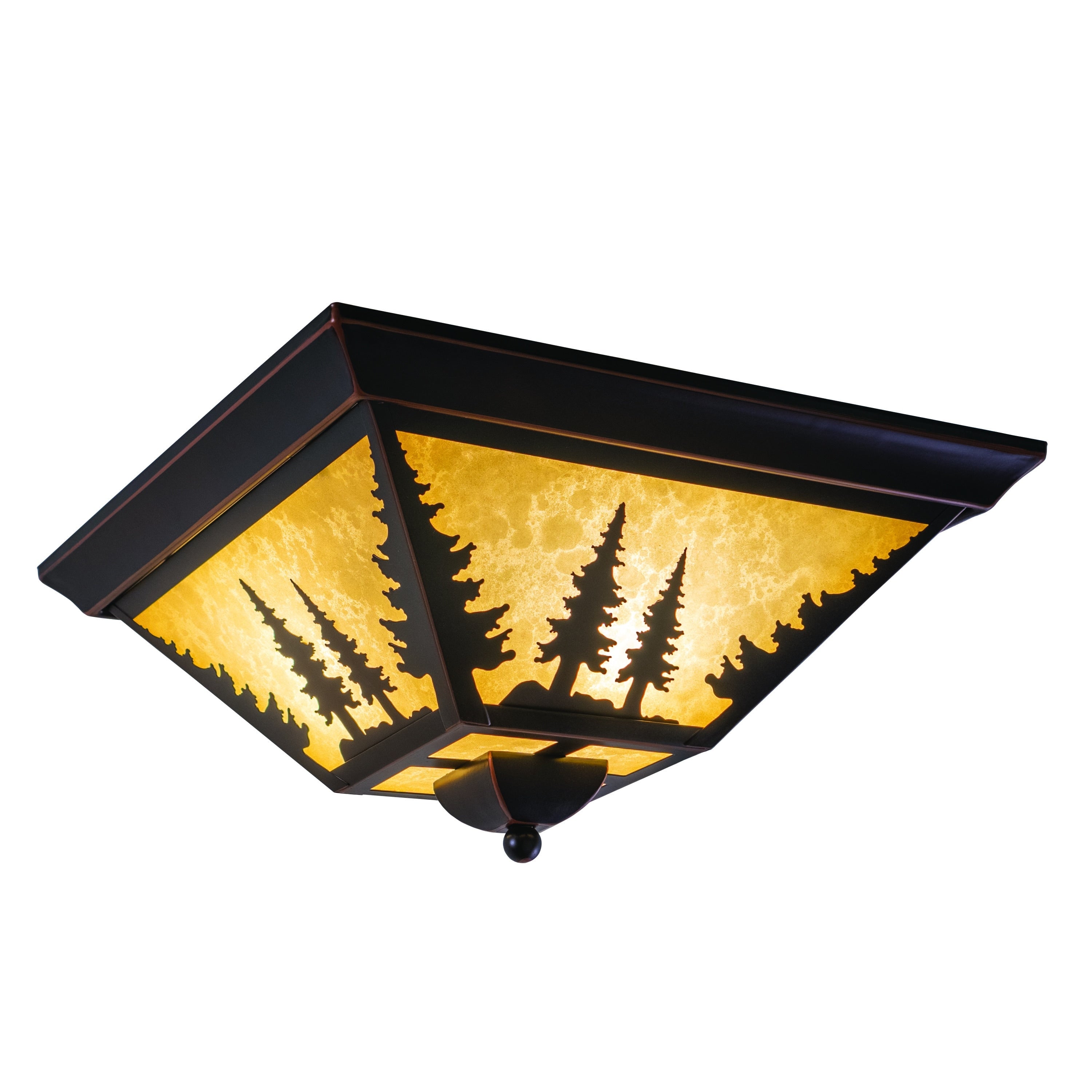 Vaxcel Yosemite 14 Flush Mount Burnished Bronze