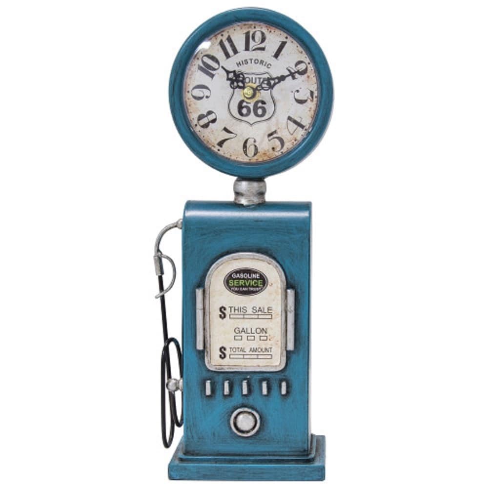 Yosemite Home Decor Ole Gas Pump Table Top Clock 3 X 5.1 X 13.8