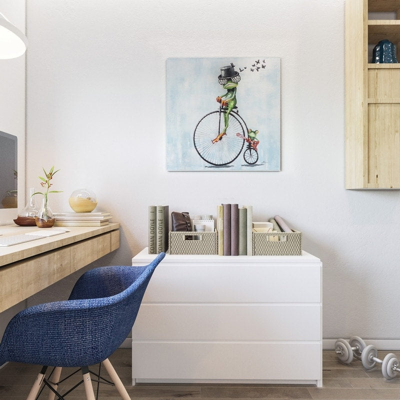 Yosemite Home D Cor Cyclist Original Hand Painted Wall Art Multi