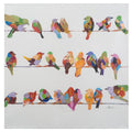 Yosemite Home Decor Birds On A Wire Ii Original Hand Painted Wall Art Multi