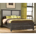 Yosemite Upholstered Footboard Storage Bed In Cafe