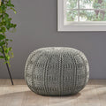 Christopher Knight Home Yuny Round Fabric Ottoman Pouf