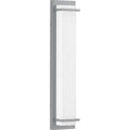 Z 1080 Led Collection Metallic Gray Two Light Large Led Outdoor Sconce 23 X 5 X 3