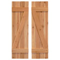 Z Board Batten Exterior Shutters Pair