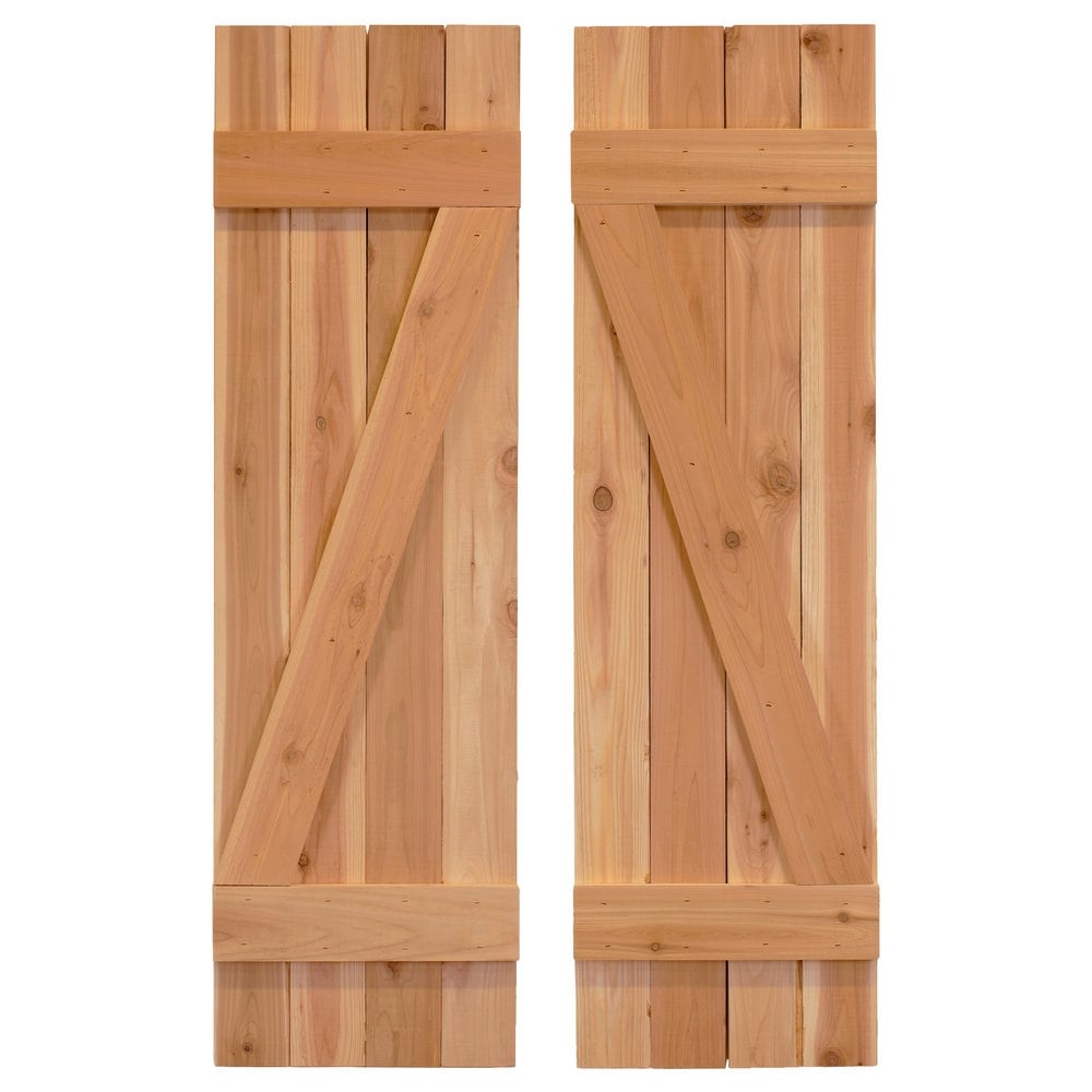 Z Board Batten Exterior Shutters Pair