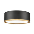 Z Lite 1018F12 Led Bradley 13 Wide Flush Mount Drum Ceiling Fixture