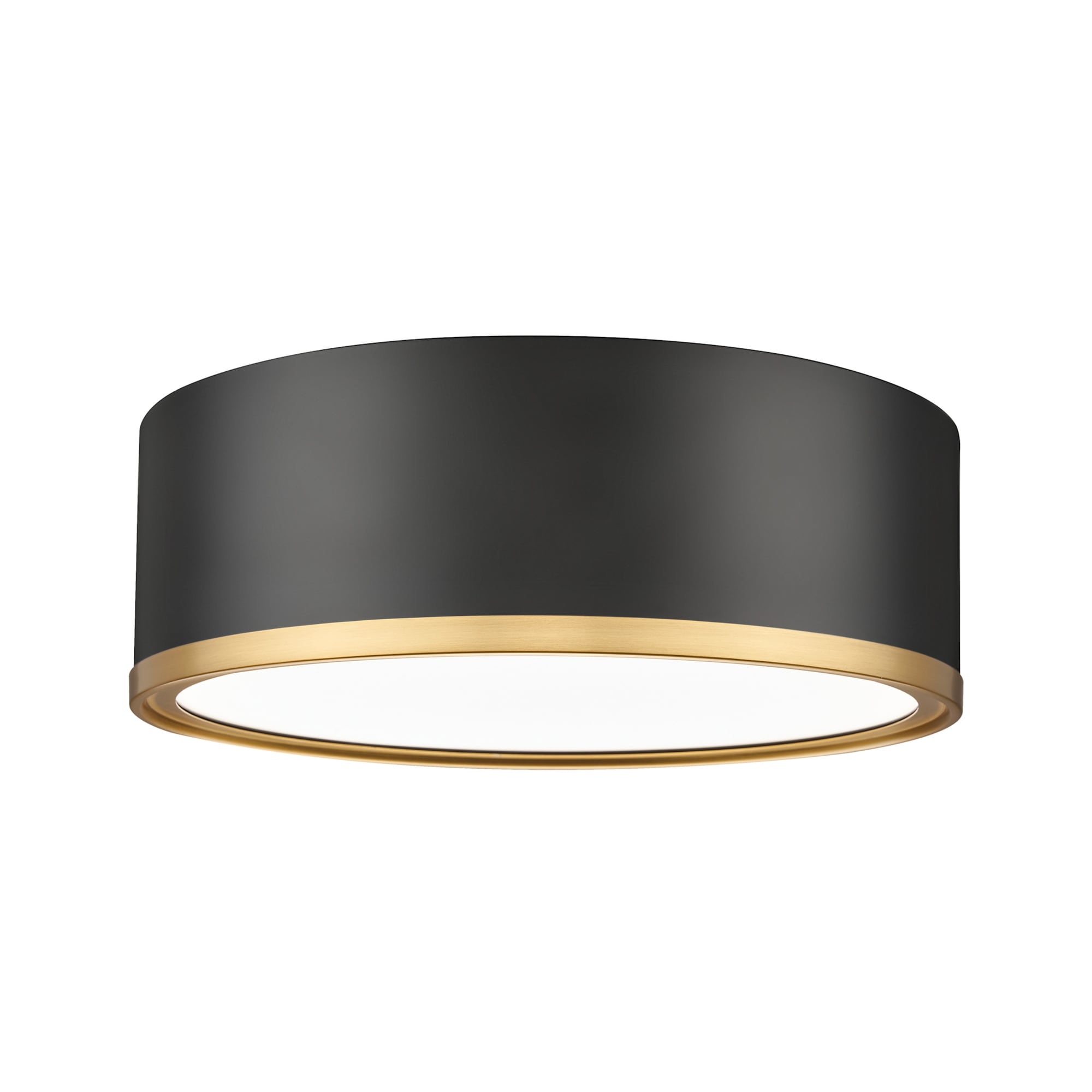 Z Lite 1018F12 Led Bradley 13 Wide Flush Mount Drum Ceiling Fixture