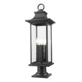 Z Lite 5017Phbr 533Pm Tiberius 4 Light 28 Tall Pier Mount Post Light