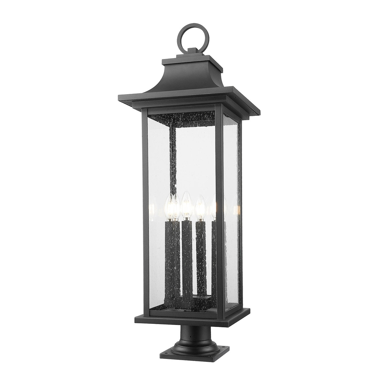 Z Lite 5017Phxlr 533Pm Tiberius 6 Light 37 Tall Pier Mount Post Light