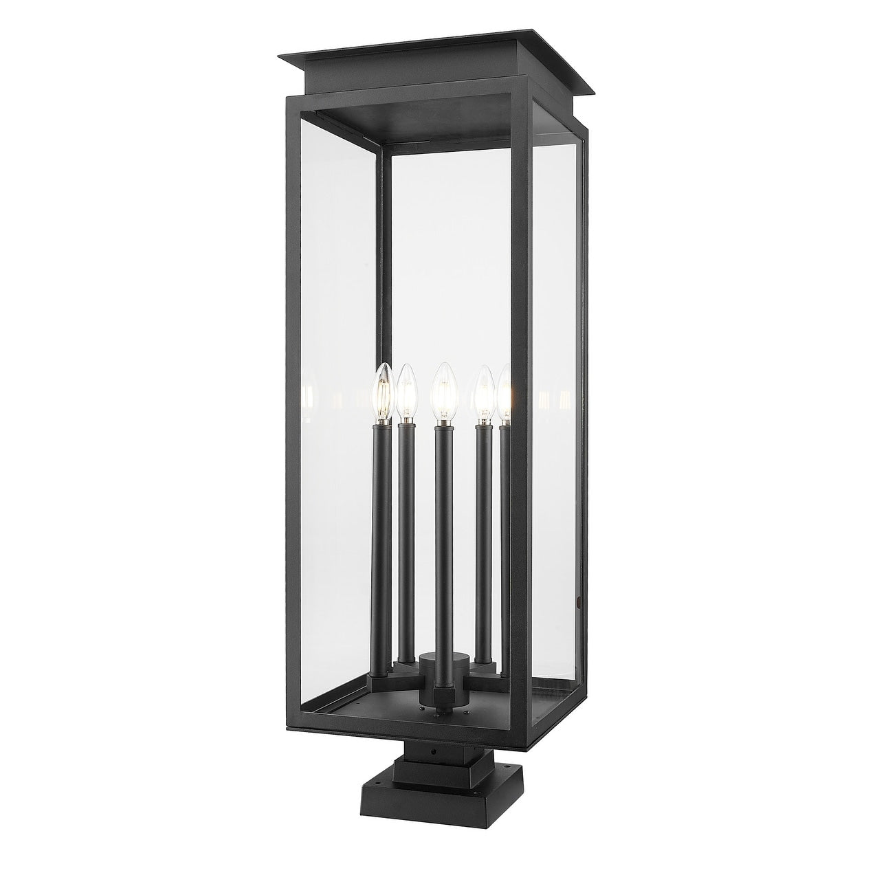 Z Lite 5018Phxls Sqpm Nova 5 Light 37 Tall Pier Mount Post Light