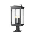 Z Lite 5019Phbr 533Pm Hartwell 4 Light 25 Tall Post Light With Seedy