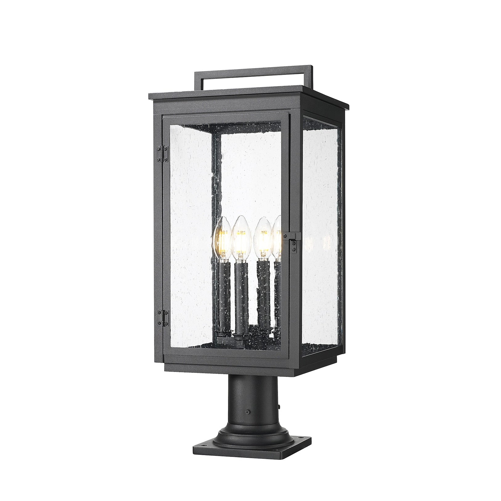 Z Lite 5019Phbr 533Pm Hartwell 4 Light 25 Tall Post Light With Seedy