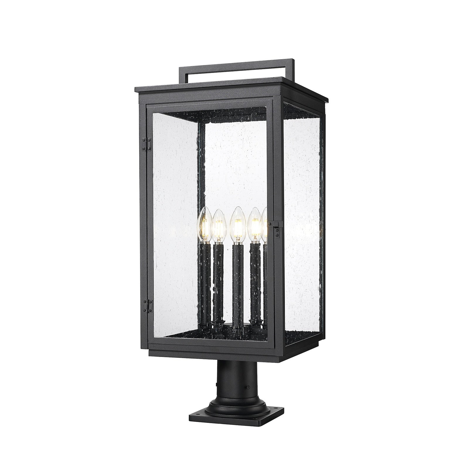 Z Lite 5019Phxlr 533Pm Hartwell 5 Light 29 Tall Post Light With Seedy