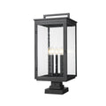 Z Lite 5019Phxls Sqpm Hartwell 5 Light 28 Tall Post Light With Seedy