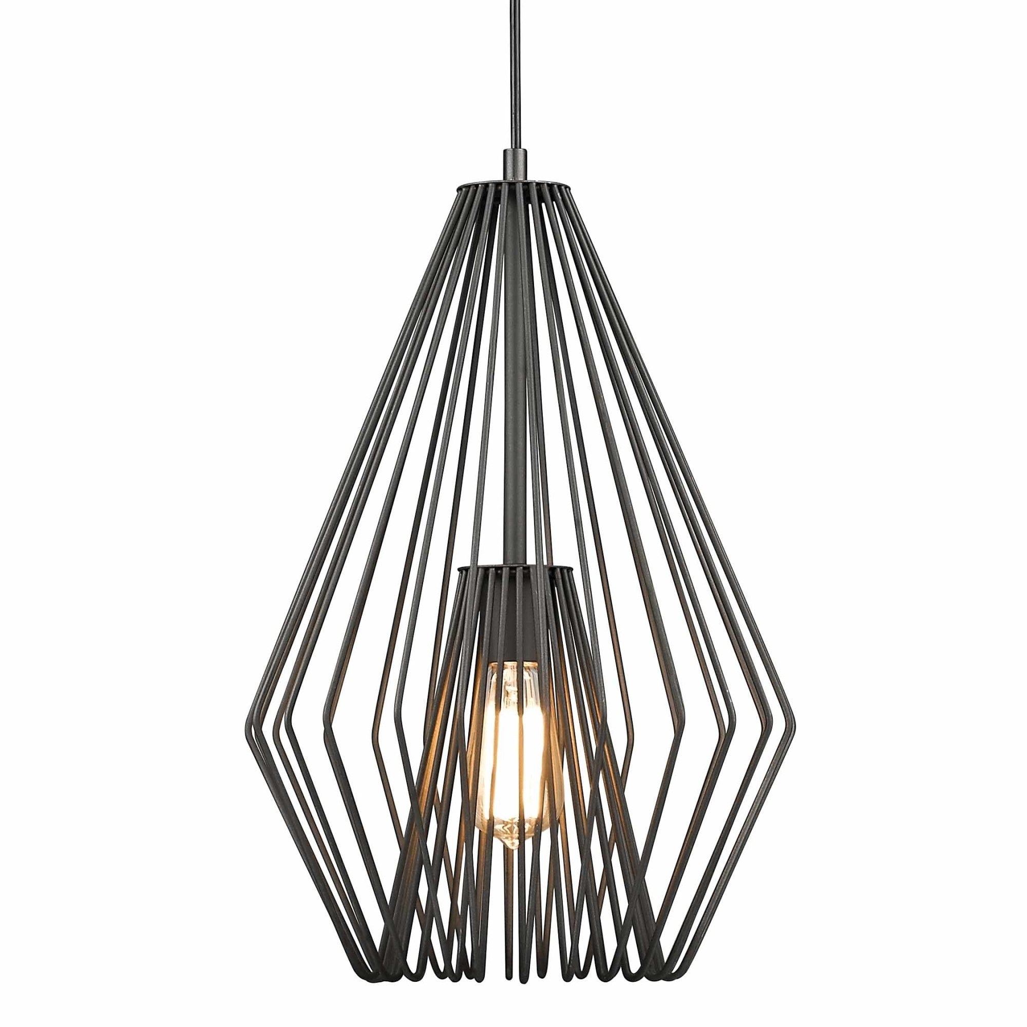 Z Lite Quintus Single Light 12 1 4 Wide Abstract Pendant