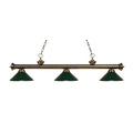 Z Lite Riviera 3 Light 57 Wide Billiard Multi Light Pendant With Dark
