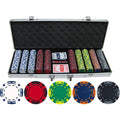Z Striped 500 Piece Clay Poker Chips