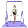 Zenova Gymnastics Bar With Mat Height Adjustable Horizontal Bars For Kids