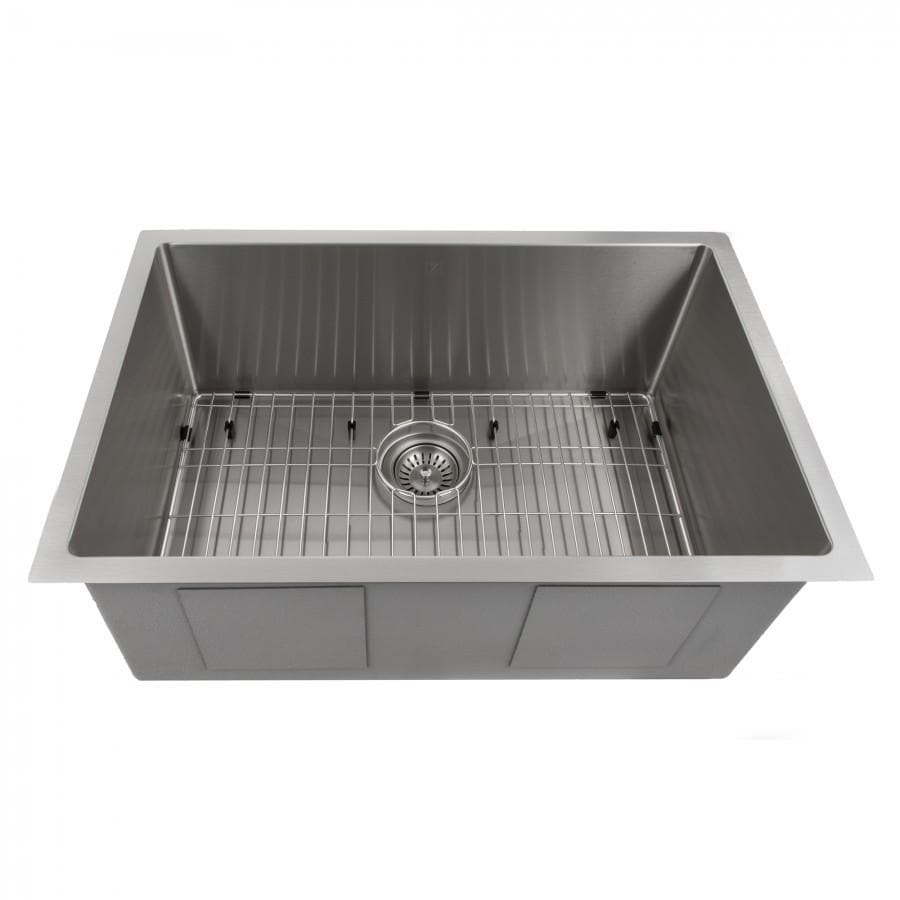 Zline 30 Inch Undermount Single Bowl Sink In Stainless Steel