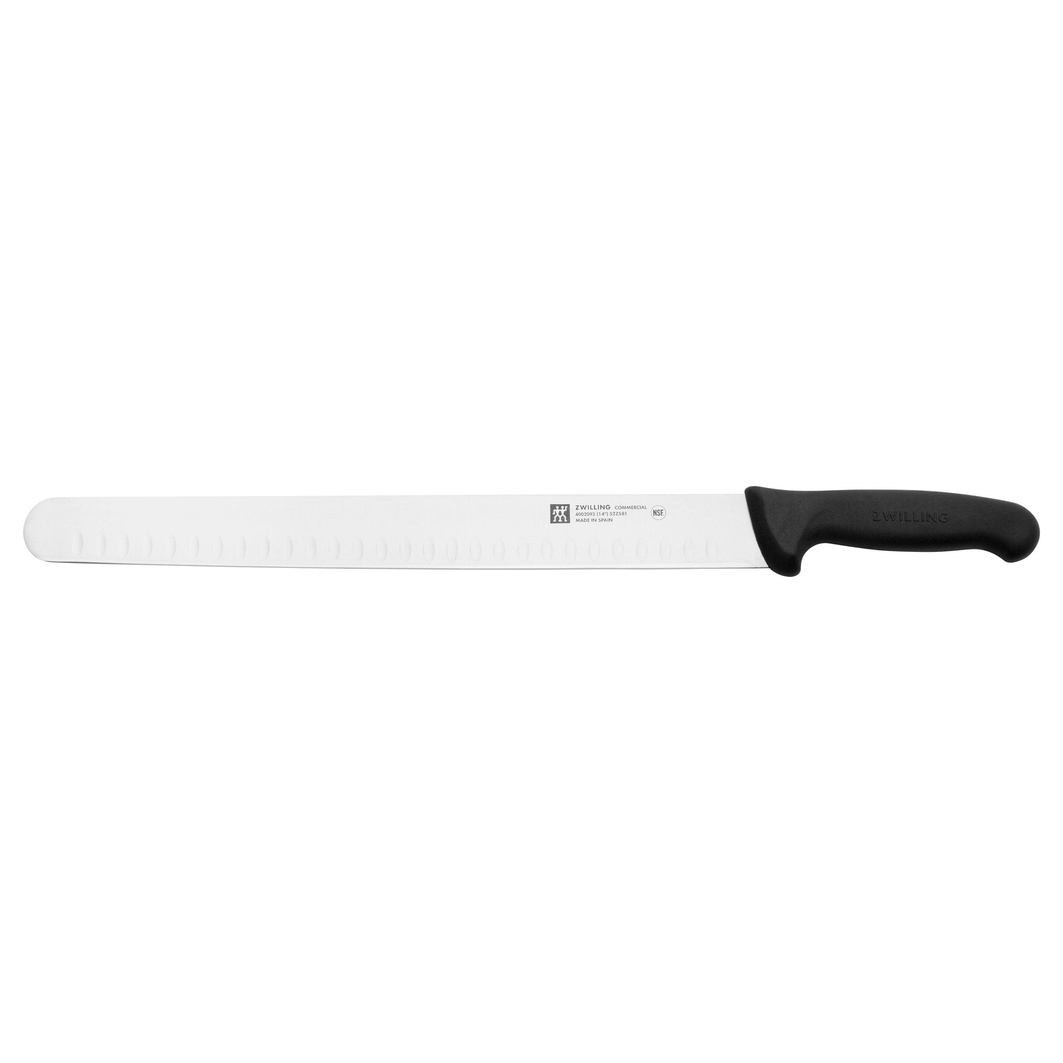 Zwilling Commercial 14 Inch Fine Edge Granton Slicer.