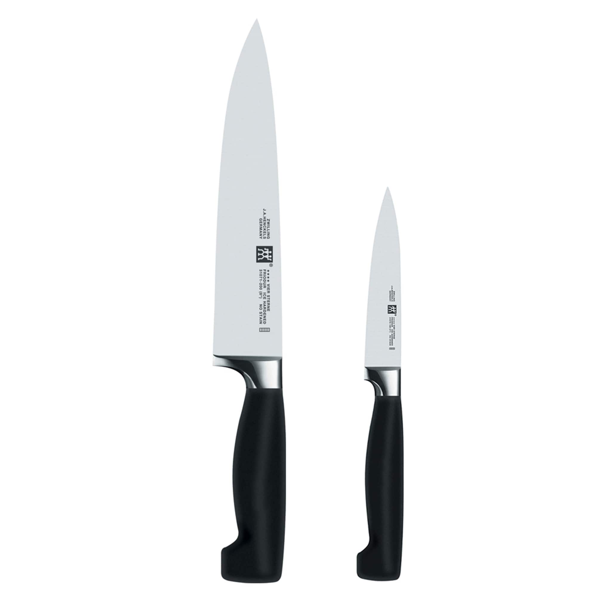 Zwilling J.A. Henckels Four Star 2 Pc The Must Haves Knife Set Black Stainless Steel